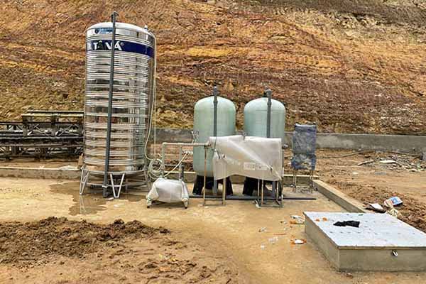 Lọc nước giếng khoan công suất lớn tại sân Gold Vĩnh Phúc